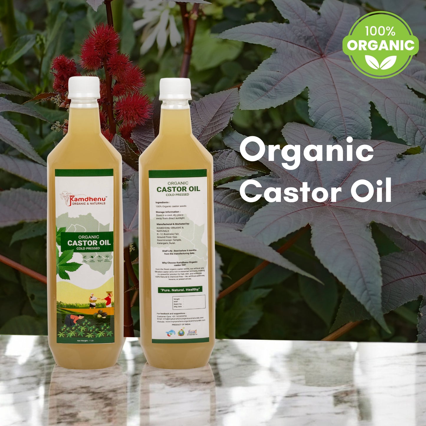 Organic castor oil