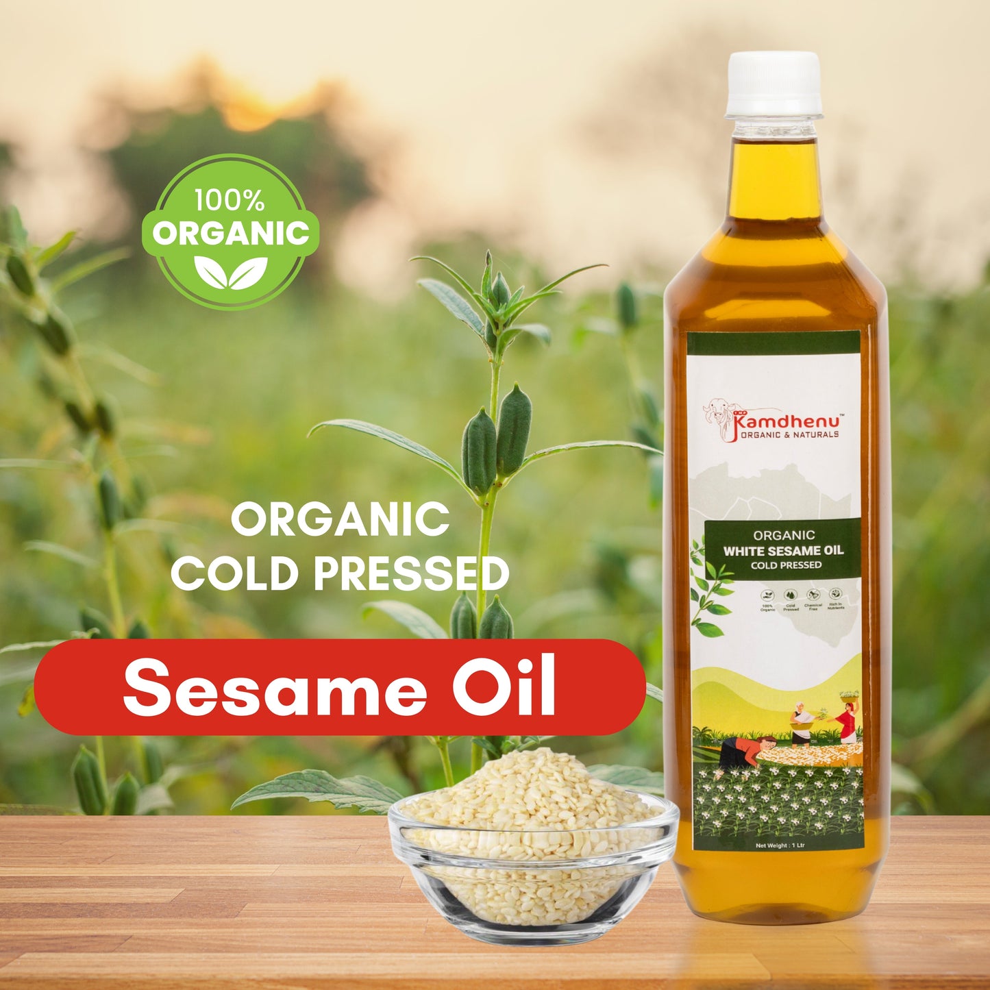 Organic White sesame oil